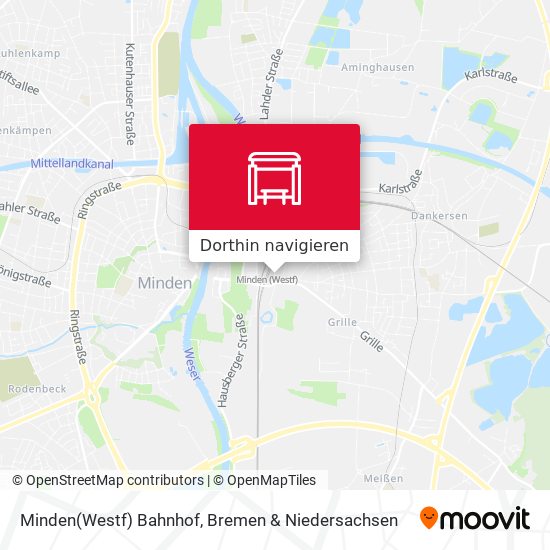 Minden(Westf) Bahnhof Karte