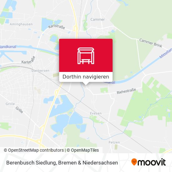 Berenbusch Siedlung Karte