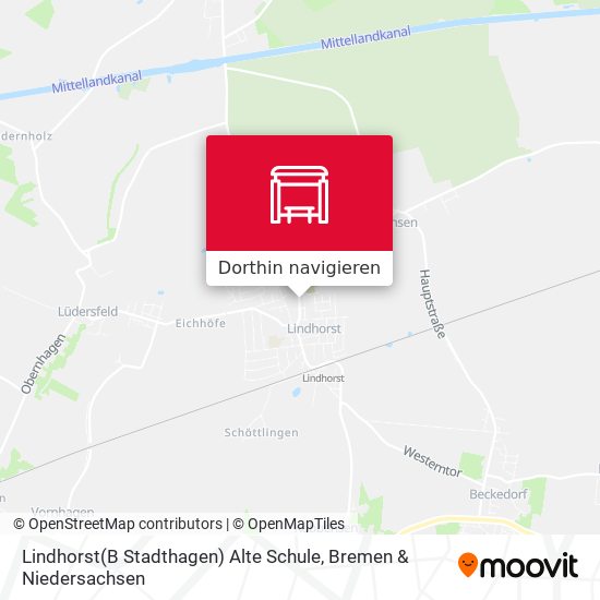 Lindhorst(B Stadthagen) Alte Schule Karte