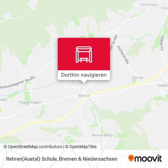 Rehren(Auetal) Schule Karte