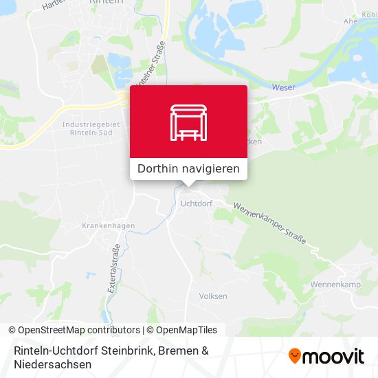 Rinteln-Uchtdorf Steinbrink Karte