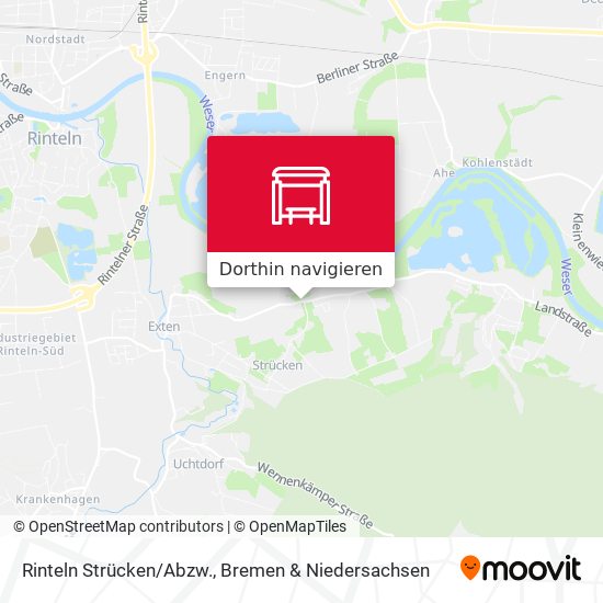 Rinteln Strücken/Abzw. Karte