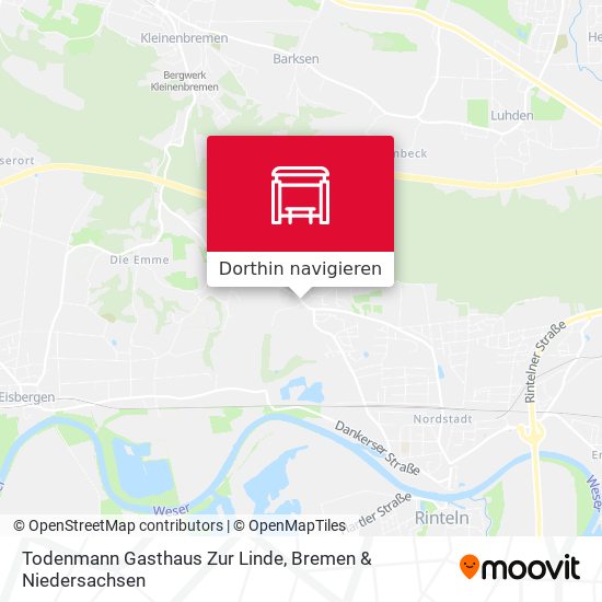 Todenmann Gasthaus Zur Linde Karte