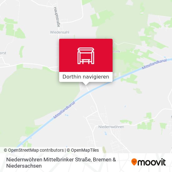 Niedernwöhren Mittelbrinker Straße Karte