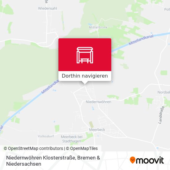 Niedernwöhren Klosterstraße Karte