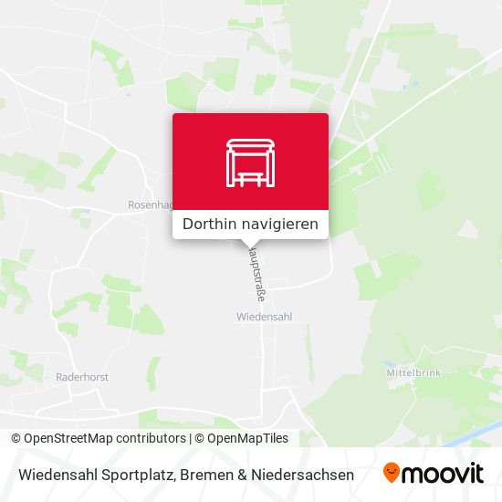Wiedensahl Sportplatz Karte
