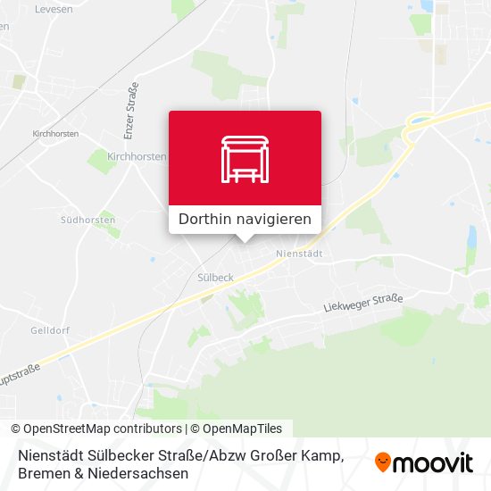 Nienstädt Sülbecker Straße / Abzw Großer Kamp Karte