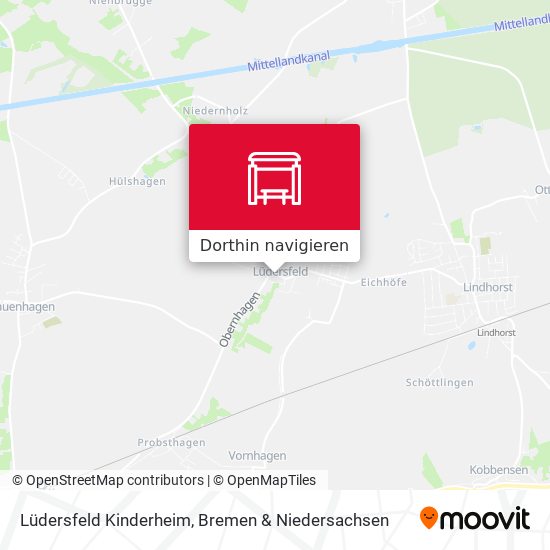 Lüdersfeld Kinderheim Karte