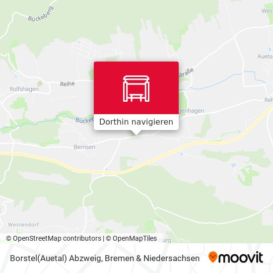 Borstel(Auetal) Abzweig Karte