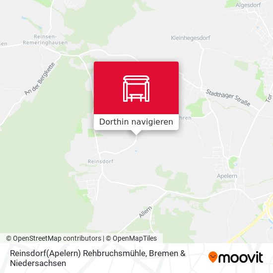 Reinsdorf(Apelern) Rehbruchsmühle Karte