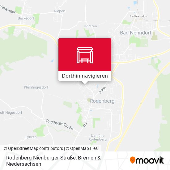 Rodenberg Nienburger Straße Karte