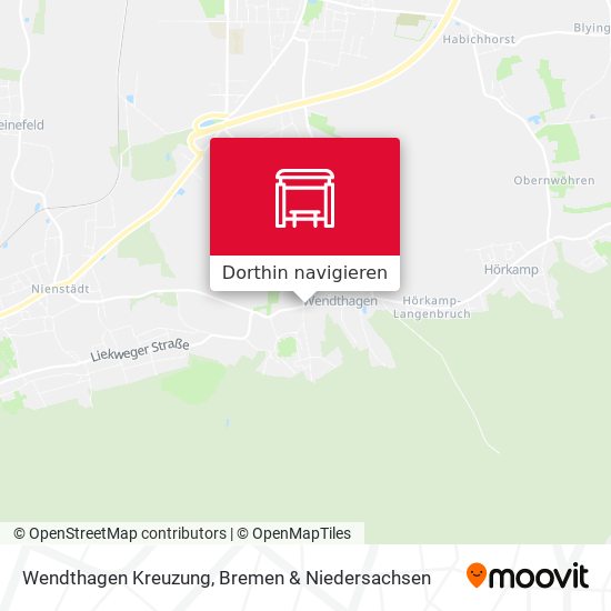 Wendthagen Kreuzung Karte
