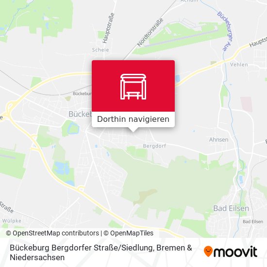 Bückeburg Bergdorfer Straße / Siedlung Karte