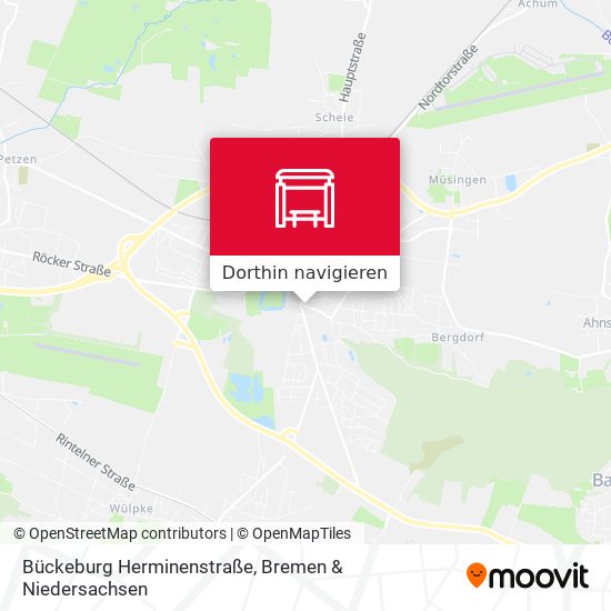 Bückeburg Herminenstraße Karte