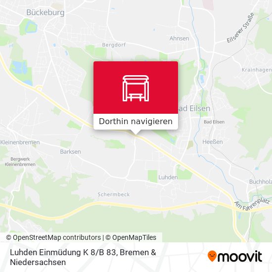 Luhden Einmüdung K 8/B 83 Karte