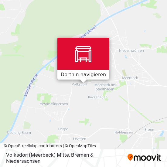 Volksdorf(Meerbeck) Mitte Karte