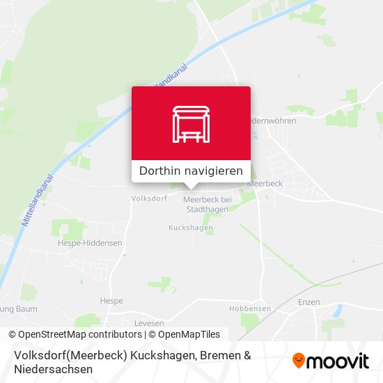 Volksdorf(Meerbeck) Kuckshagen Karte