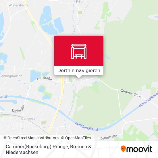 Cammer(Bückeburg) Prange Karte