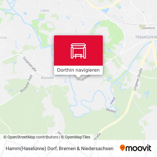 Hamm(Haselünne) Dorf Karte
