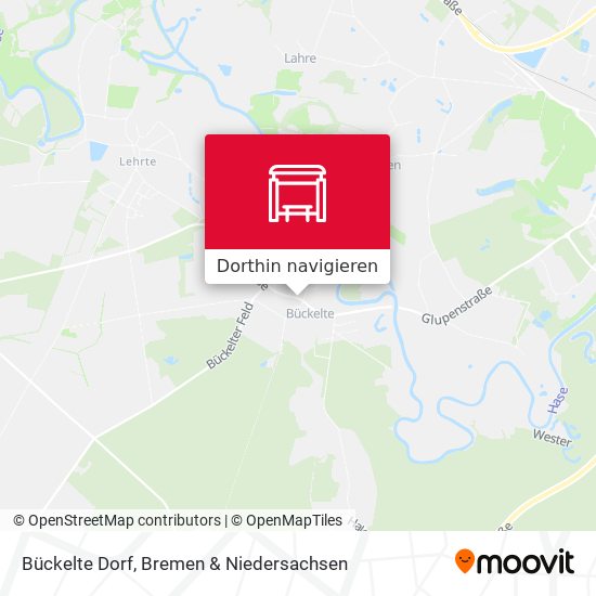 Bückelte Dorf Karte