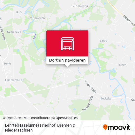 Lehrte(Haselünne) Friedhof Karte