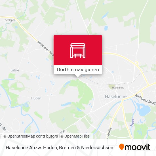 Haselünne Abzw. Huden Karte