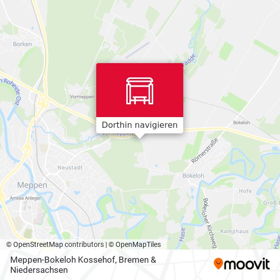 Meppen-Bokeloh Kossehof Karte