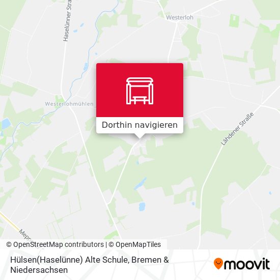 Hülsen(Haselünne) Alte Schule Karte