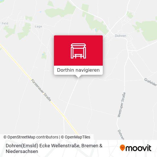 Dohren(Emsld) Ecke Wellenstraße Karte
