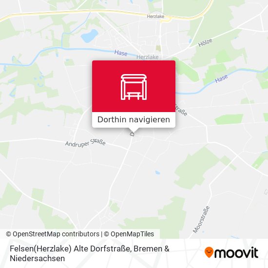Felsen(Herzlake) Alte Dorfstraße Karte