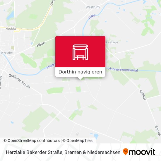 Herzlake Bakerder Straße Karte