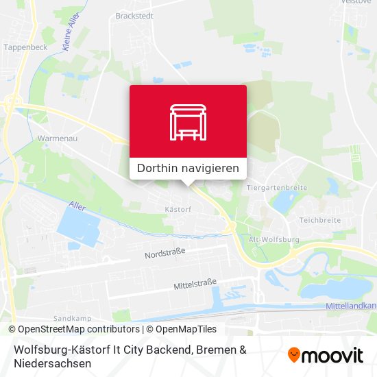 Wolfsburg-Kästorf It City Backend Karte