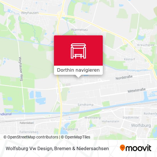 Wolfsburg Vw Design Karte