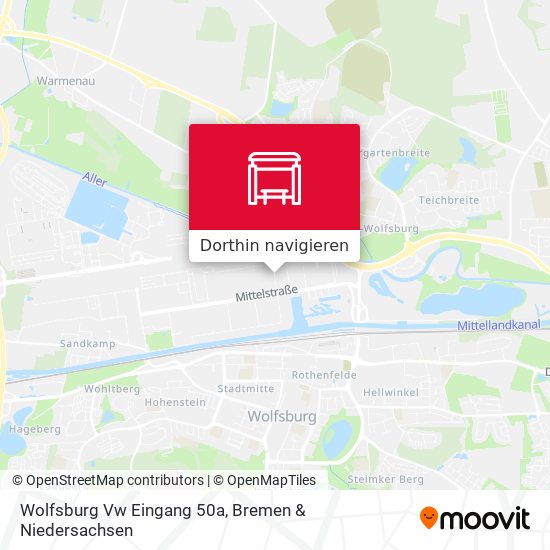 Wolfsburg Vw Eingang 50a Karte