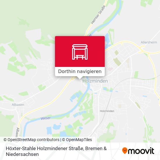 Höxter-Stahle Holzmindener Straße Karte