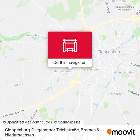 Cloppenburg-Galgenmoor Teichstraße Karte