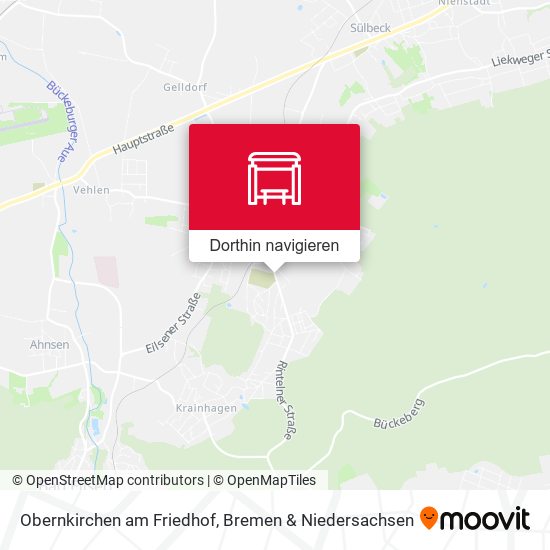 Obernkirchen am Friedhof Karte