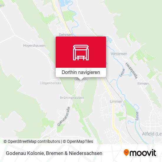 Godenau Kolonie Karte