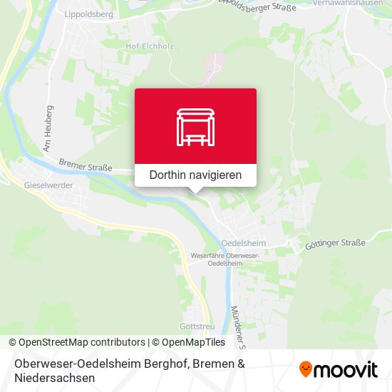 Oberweser-Oedelsheim Berghof Karte