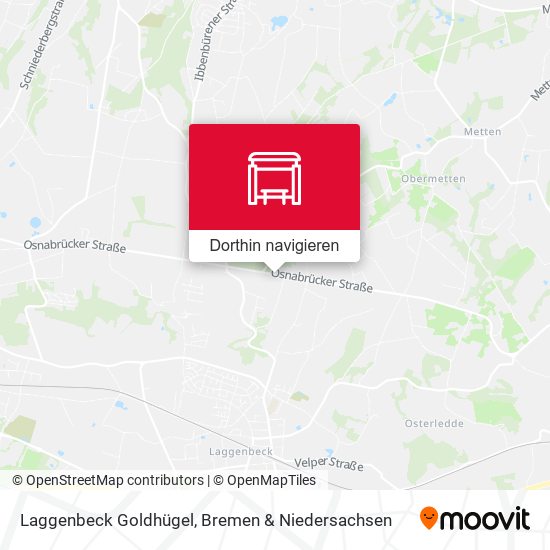 Laggenbeck Goldhügel Karte