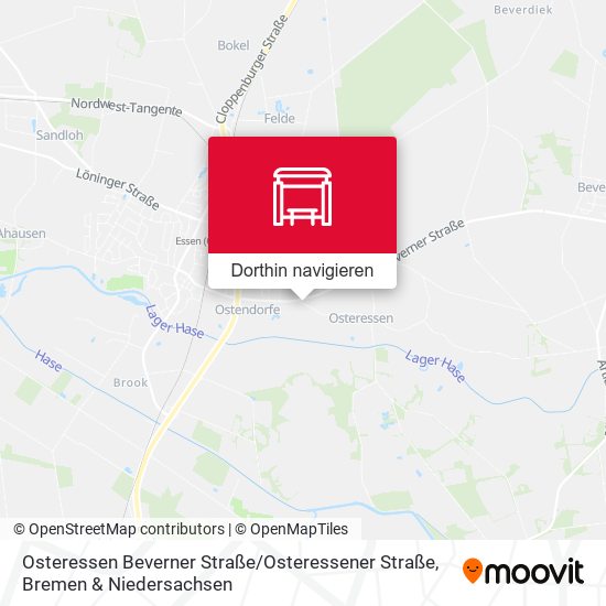 Osteressen Beverner Straße / Osteressener Straße Karte