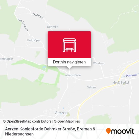 Aerzen-Königsförde Dehmker Straße Karte