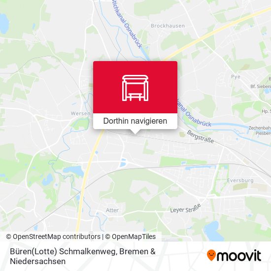 Büren(Lotte) Schmalkenweg Karte