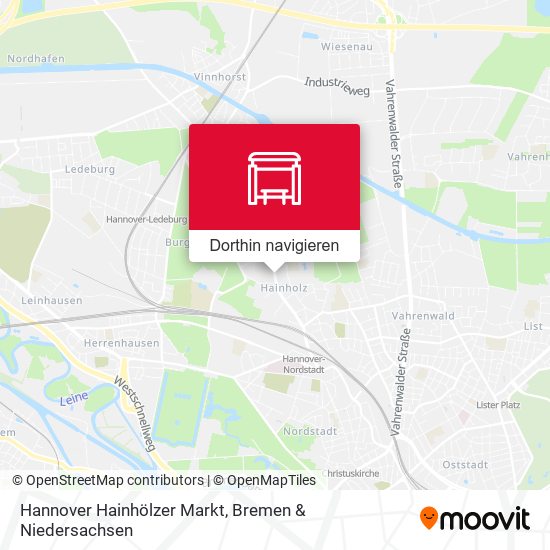 Hannover Hainhölzer Markt Karte