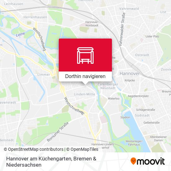 Hannover am Küchengarten Karte