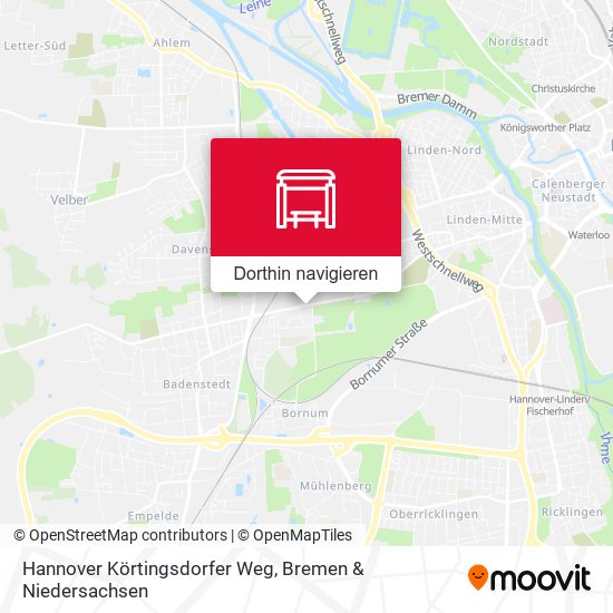 Hannover Körtingsdorfer Weg Karte