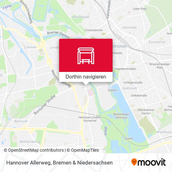 Hannover Allerweg Karte