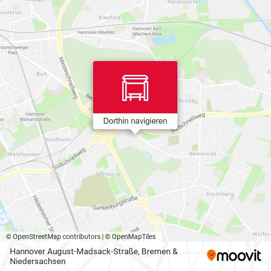 Hannover August-Madsack-Straße Karte