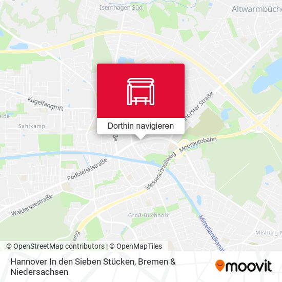 Hannover In den Sieben Stücken Karte