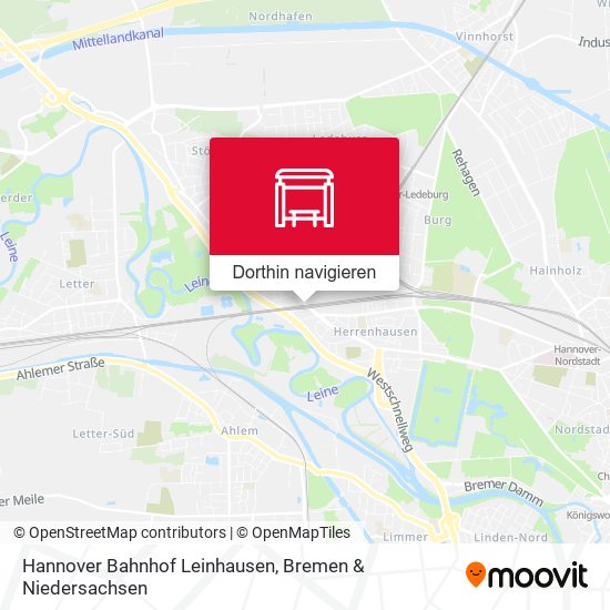 Hannover Bahnhof Leinhausen Karte